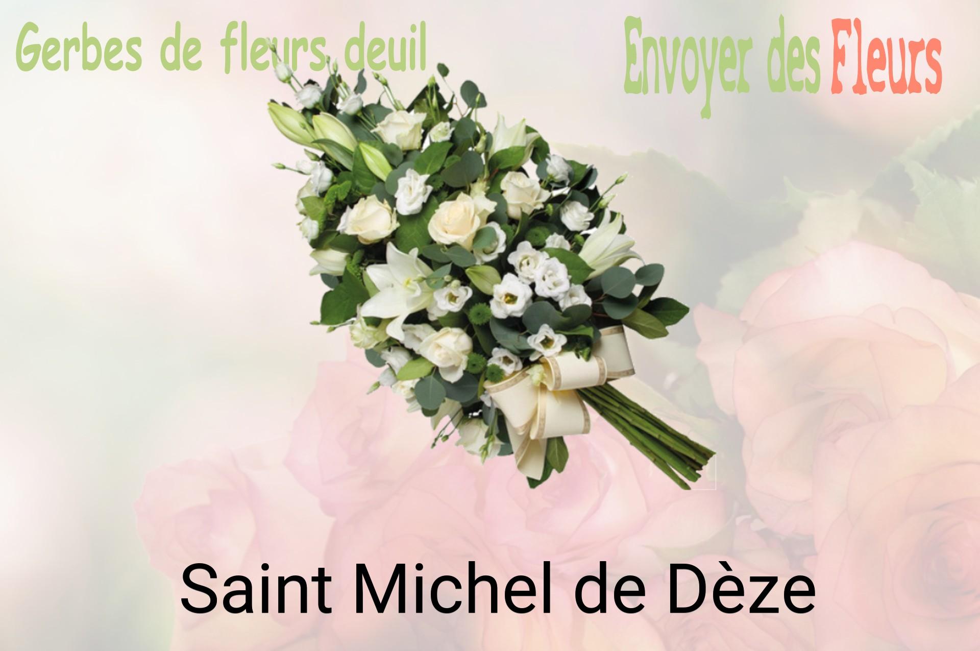 Gerbe de fleurs de deuil livrée à Saint-Michel-de-Dèze